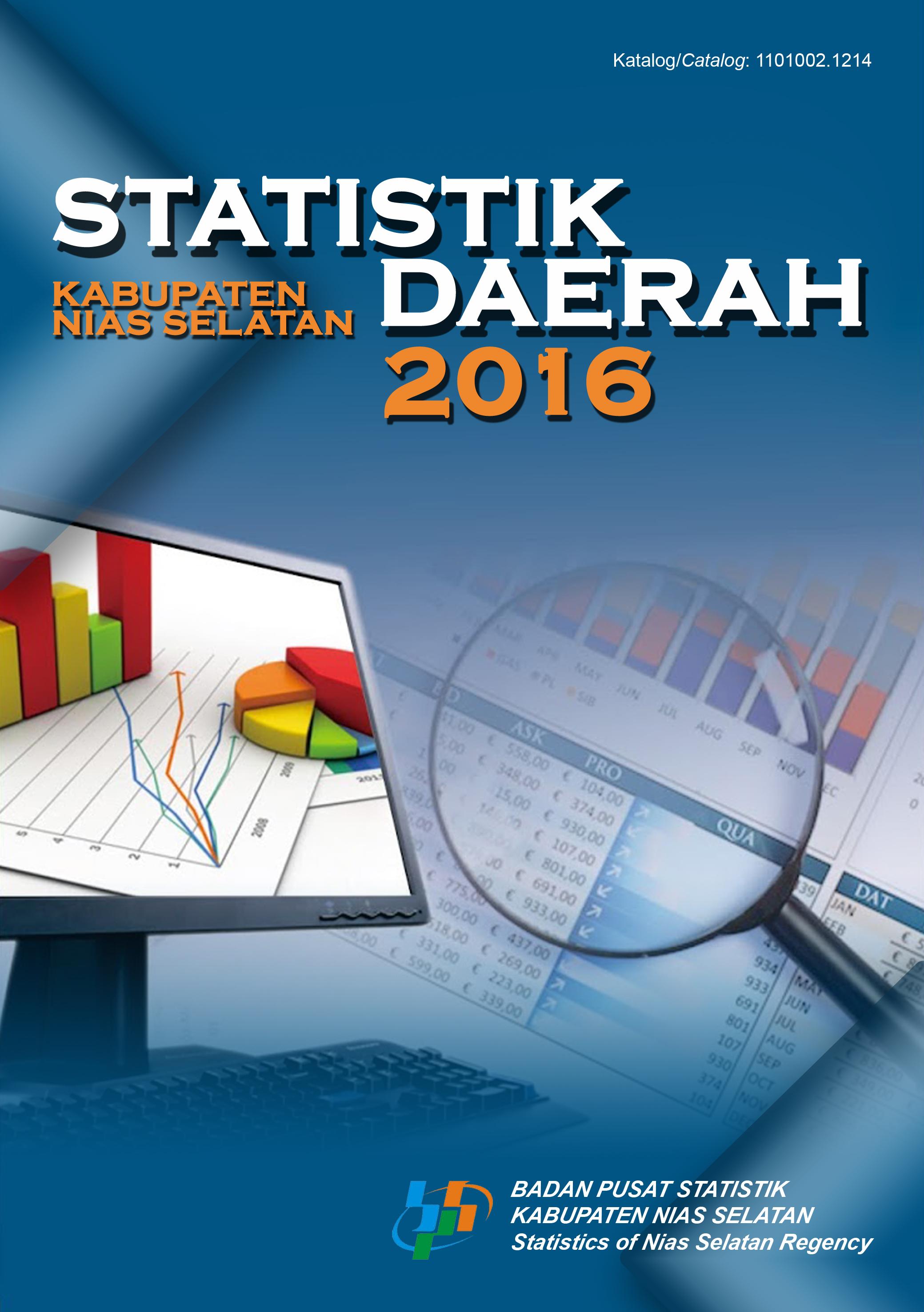 Statistik Daerah Kabupaten Nias Selatan 2016