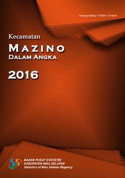 Kecamatan Mazino Dalam Angka 2016